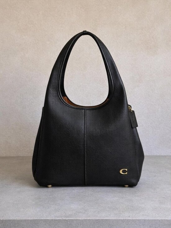 Coach Handbags - Coach Women’s Lana Large Leather Shoulder Bag - Brass/Black